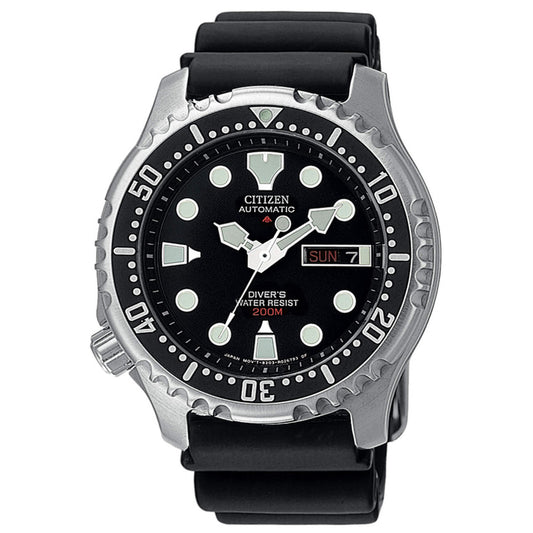 Citizen Orologio Uomo Diver's Automatic 200 mt Nero NY0040-09E