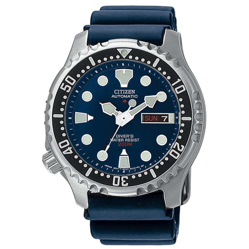 Citizen Orologio Uomo Diver's Automatic 200 mt Blu NY0040-17L