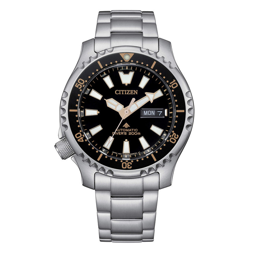 Citizen Orologio Uomo Diver's Automatic 200 mt Fugu Limited Edition Nero NY0160-66E