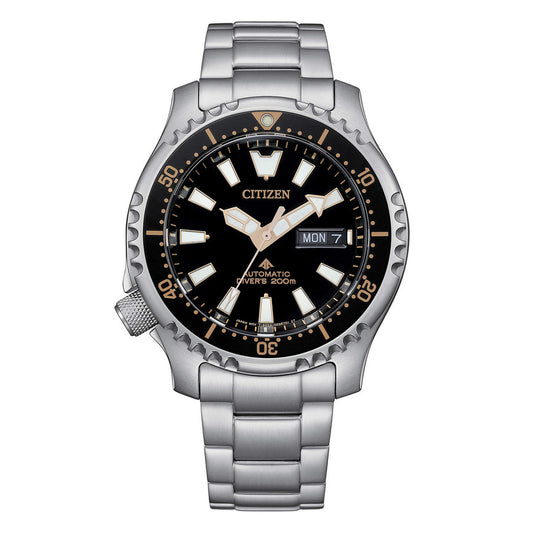 Citizen Orologio Uomo Diver's Automatic 200 mt Fugu Limited Edition Nero NY0160-66E