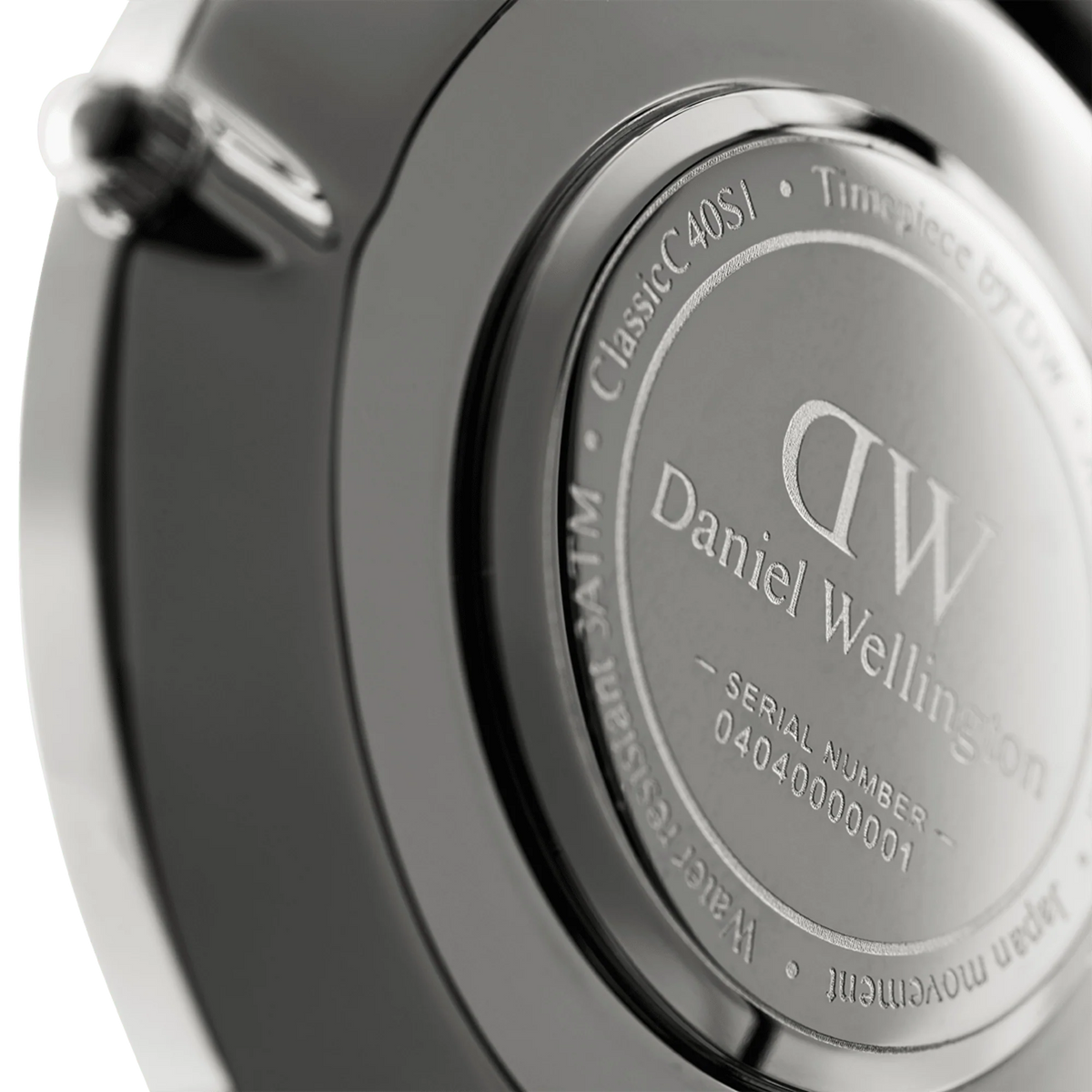 Daniel Wellington Orologio Classic Cornwall Silver Nero