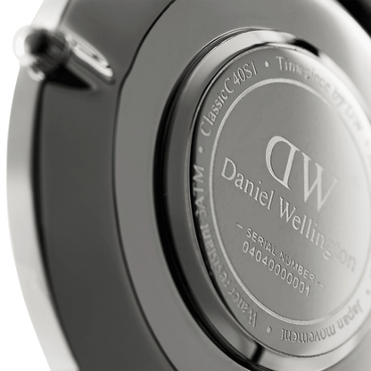 Daniel Wellington Orologio Classic Cornwall Silver Nero