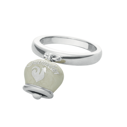 Chantecler Et Voilà Anello Campanella Bianca Con Faraglioni