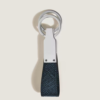 Montblanc Portachiavi in Pelle Sartorial Blu 220397