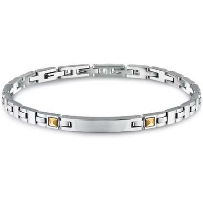 Morellato Bracciale con Targa e Dettagli Dorati