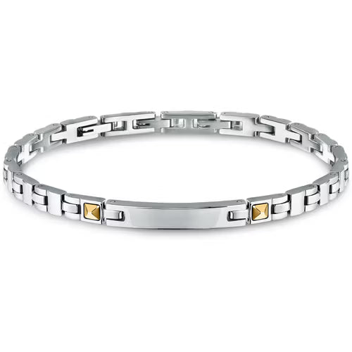 Morellato Bracciale con Targa e Dettagli Dorati