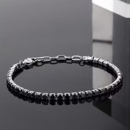 Sector Bracciale Uomo Tennis Con Zirconi Neri SANN45