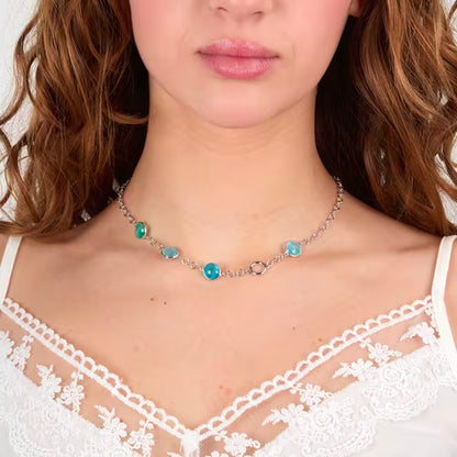 Morellato Collana Venezia Catena con Pietre Azzurre e Blu