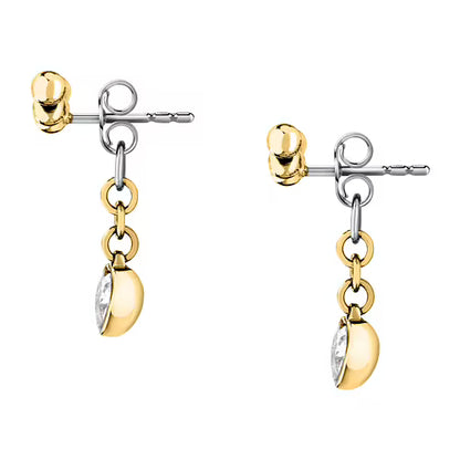 Morellato Orecchini Pendenti Bicolor con Cuori