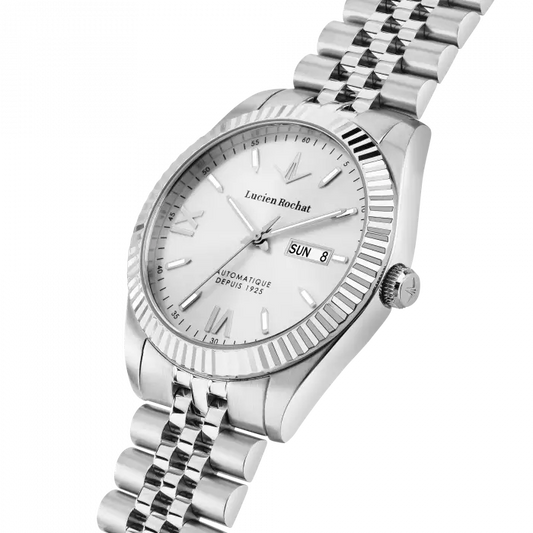 Lucien Rochat Orologio Da Uomo Automatico Bienne Silver