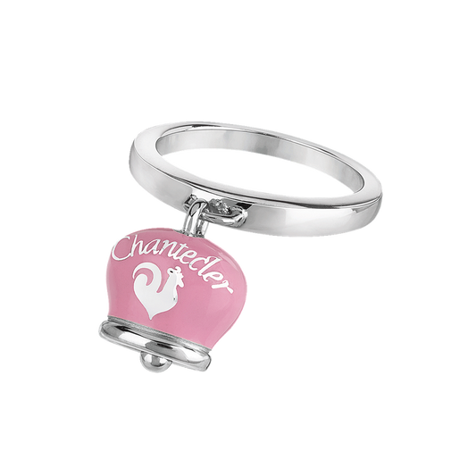 Chantecler Et Voilà Anello Campanella Rosa Con Farfalla