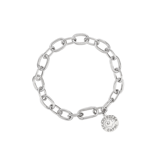 Chantecler Et Voilà Accessori Bracciale Multicharms In Argento Maglie Ovali