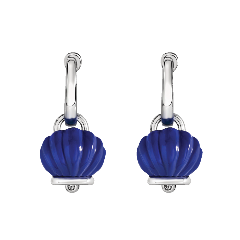 Chantecler Et Voilà Orecchini Campanella Capriness Conchiglia Blu