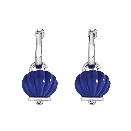 Chantecler Et Voilà Orecchini Campanella Capriness Conchiglia Blu