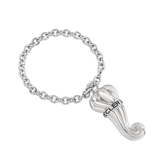 Chantecler Et Voilà Portachiavi Corno In Argento e Diamante