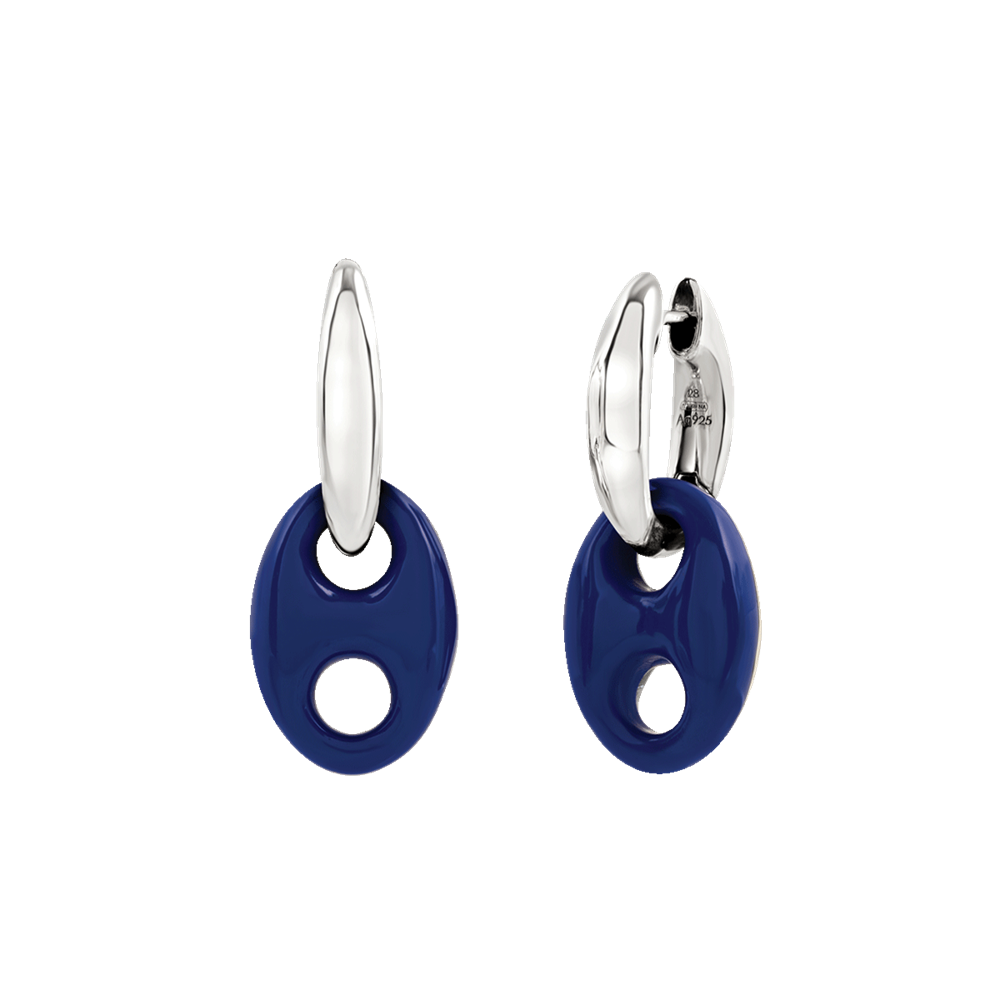 Chantecler Et Voilà Orecchini Campanella Capriness Maglia Marina Blu