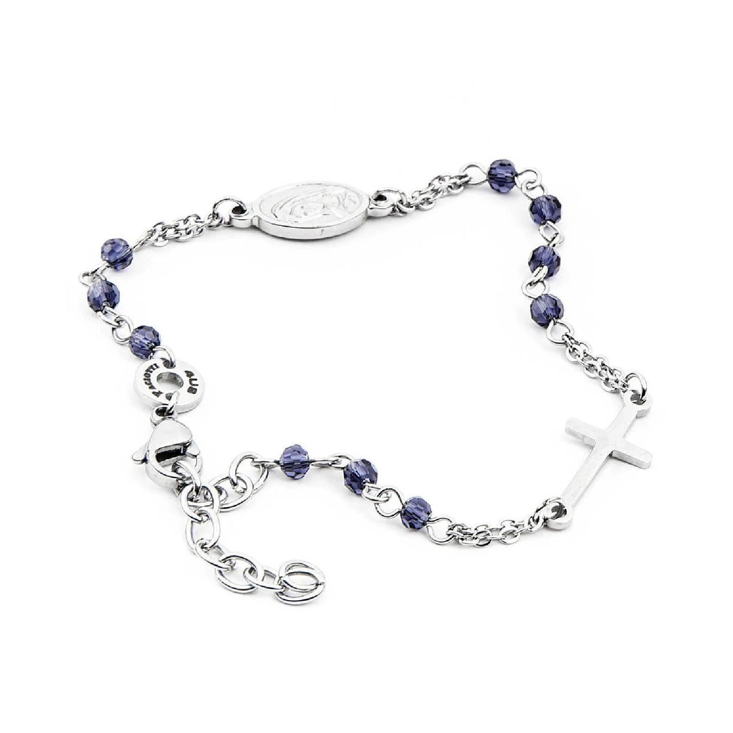 Cesare Paciotti Bracciale Uomo Tennis Con Cristalli Neri