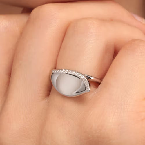 Morellato Anello Foglia con Zirconi
