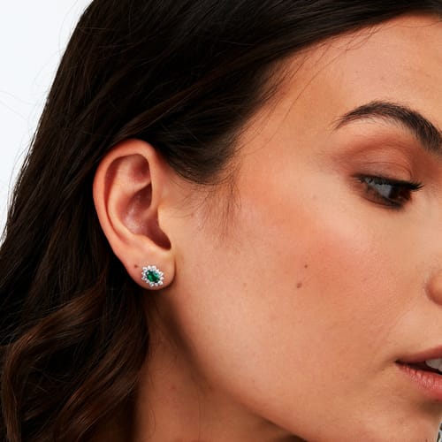 Morellato Orecchini Duchessa con Zircone Verde