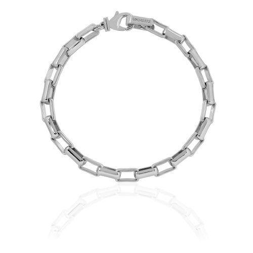 Unoaerre Bracciale Catena Forzatina Argentata