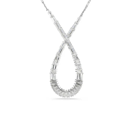 Swarovski Collana Hyperbola Pendente Con Goccia Di Cristalli