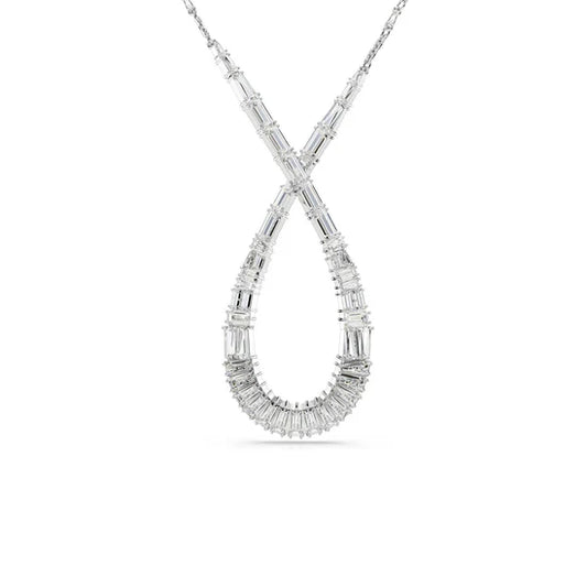 Swarovski Collana Hyperbola Pendente Con Goccia Di Cristalli