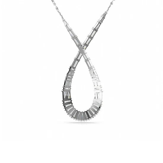 Swarovski Collana Hyperbola Pendente Con Goccia Di Cristalli