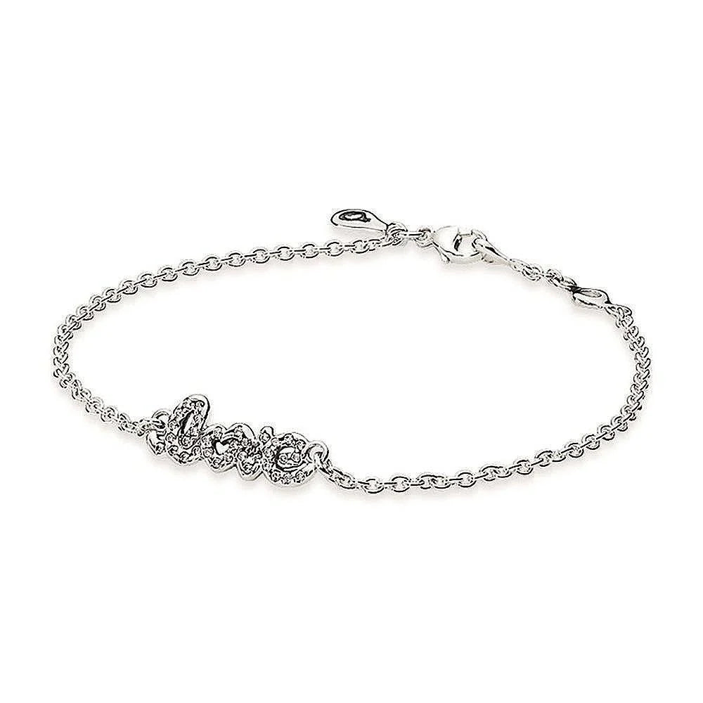 Pandora Bracciale Con Scritta Love