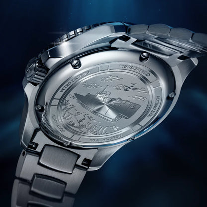 Venezianico Orologio Automatico Nereide Tungsteno Azzurro 39