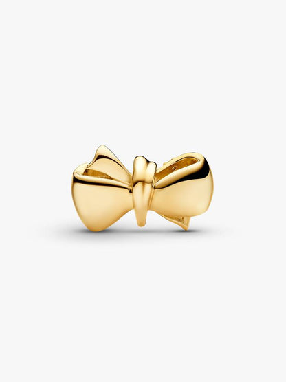 Pandora Charm Fiocco Dorato con Zirconi