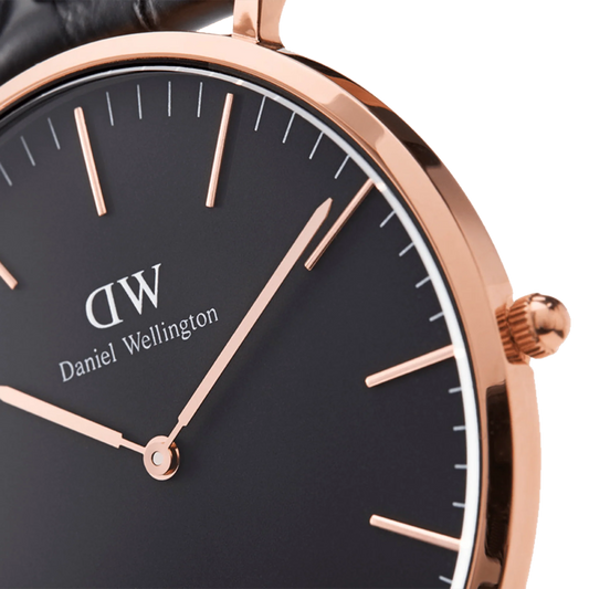 Daniel Wellington Orologio Classic Roselyn Black Rose Gold Rosso