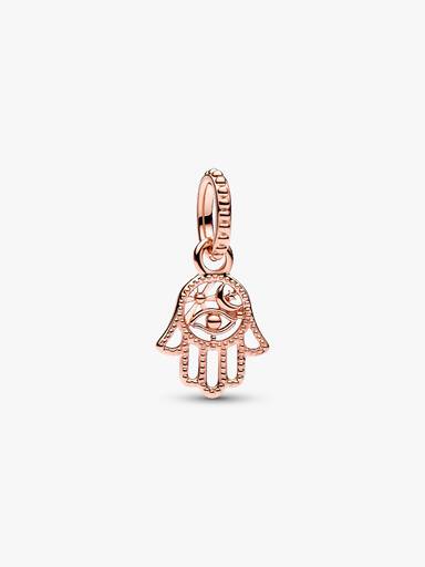 Pandora Charm Mano di Fatima Protettiva Oro Rosa