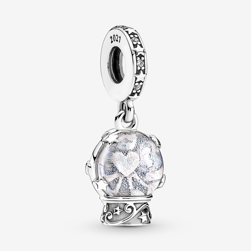 Pandora Charm Pendente Vetro di Murano Sfera Natalizia
