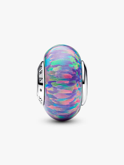 Pandora Charm In Vetro di Murano Viola Opalescente
