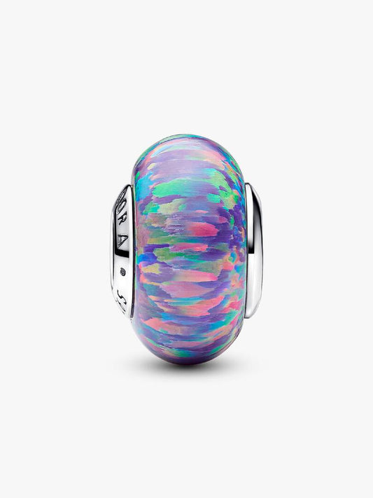 Pandora Charm In Vetro di Murano Viola Opalescente
