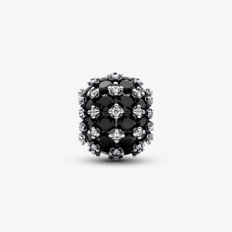 Pandora Charm Pavè Pietre Luminose Nere