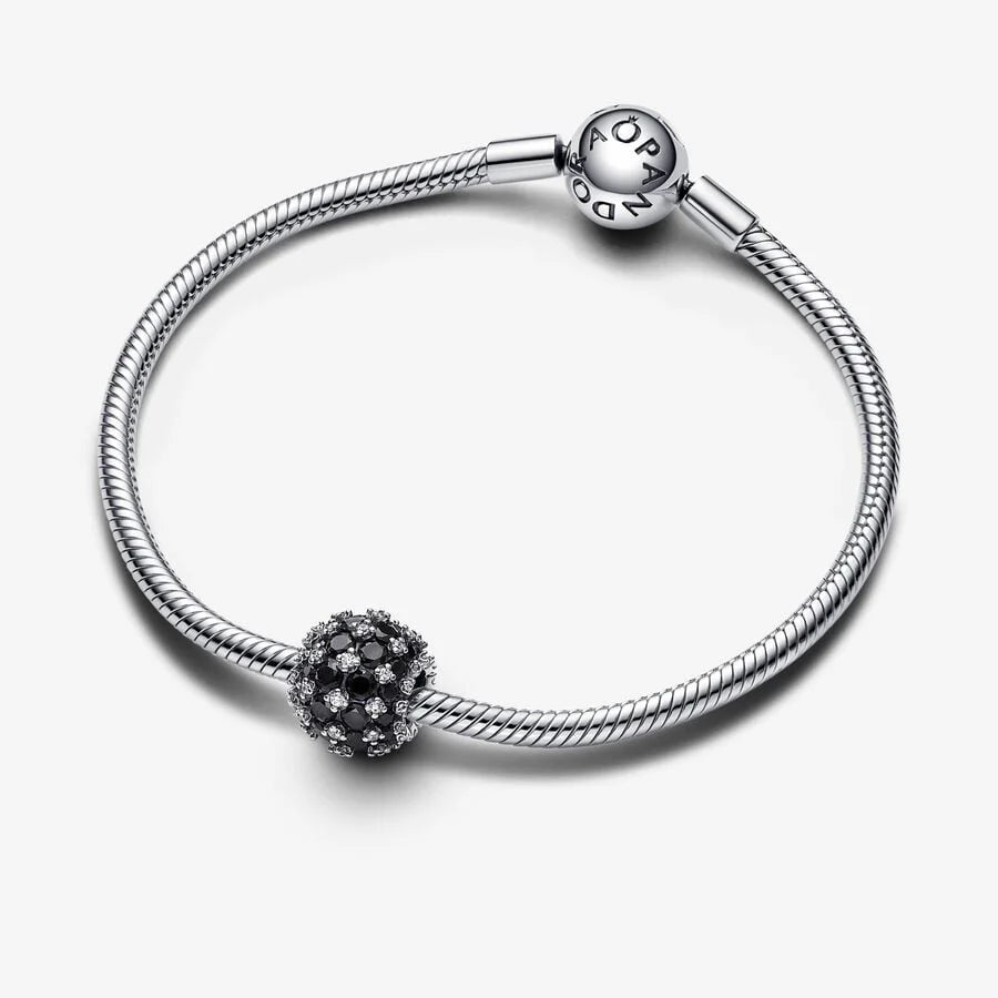Pandora Charm Pavè Pietre Luminose Nere