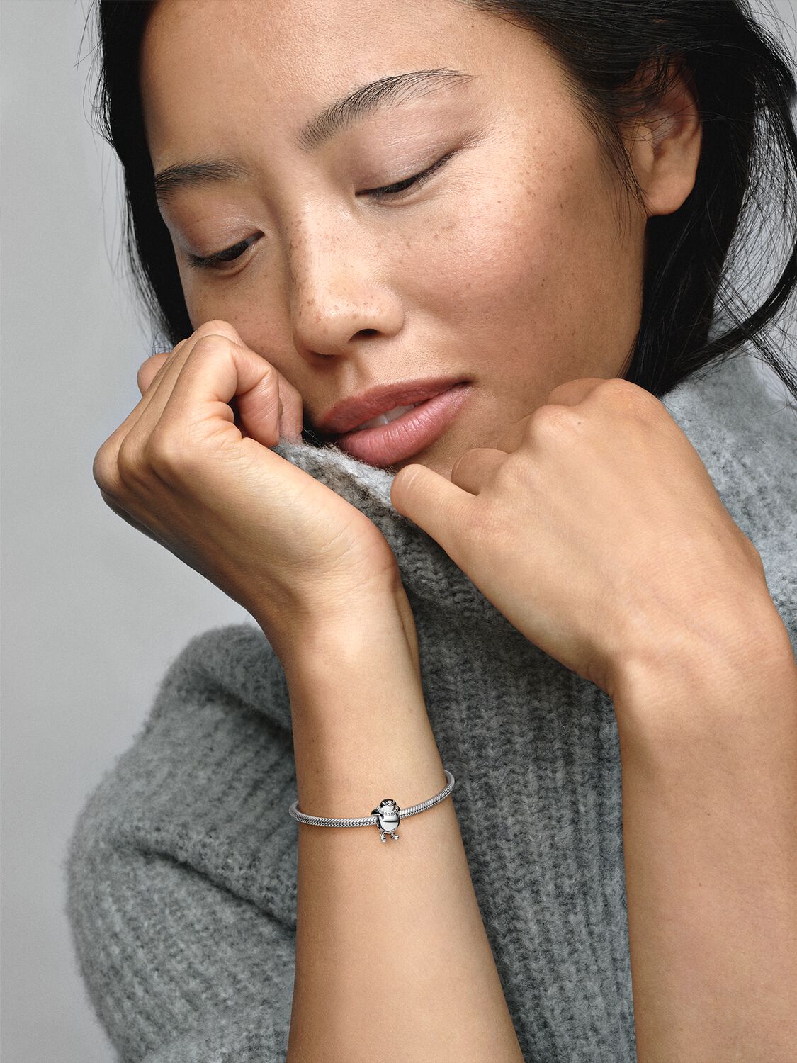 Pandora Charm Pinguino con gli Sci