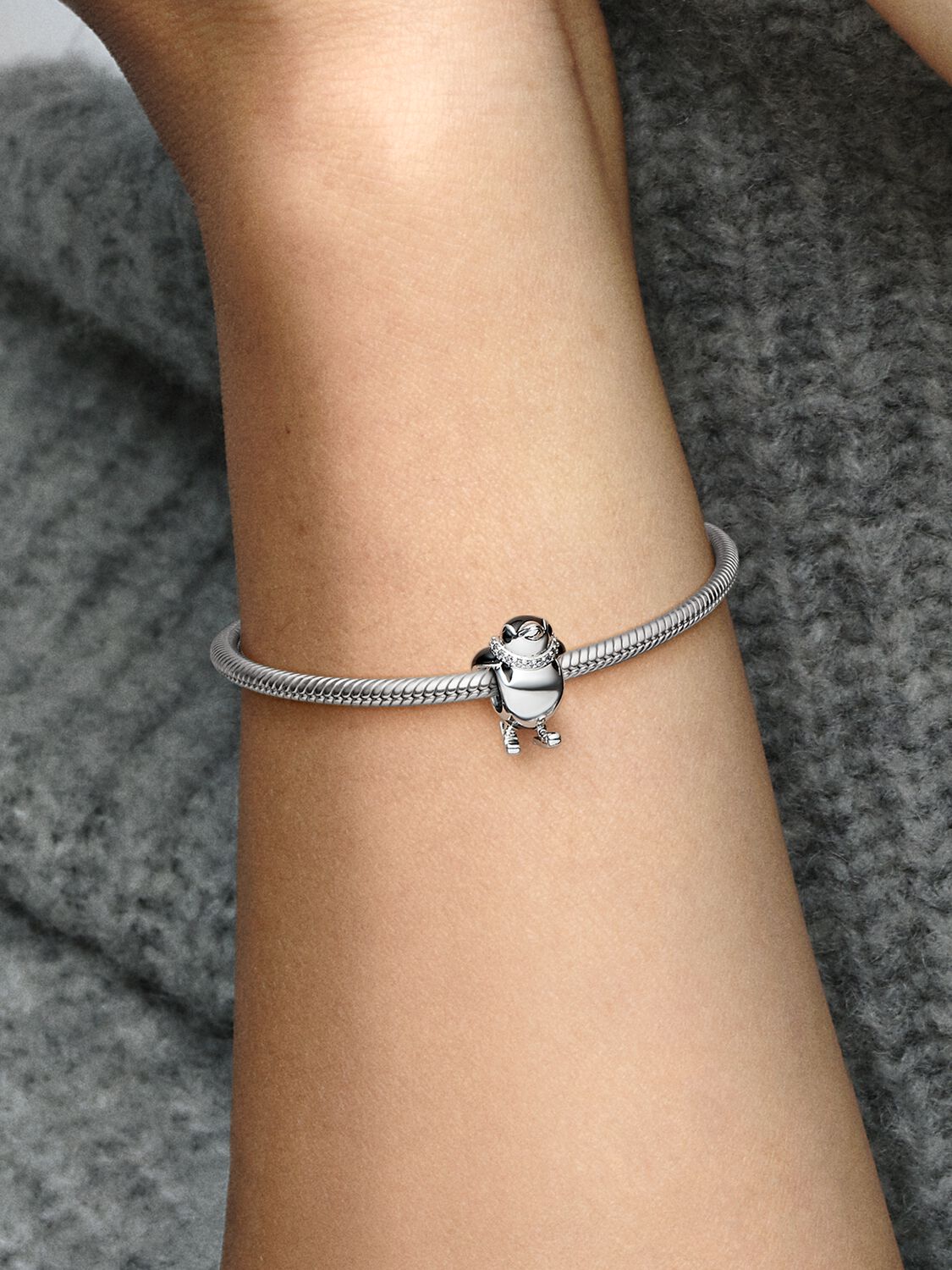 Pandora Charm Pinguino con gli Sci