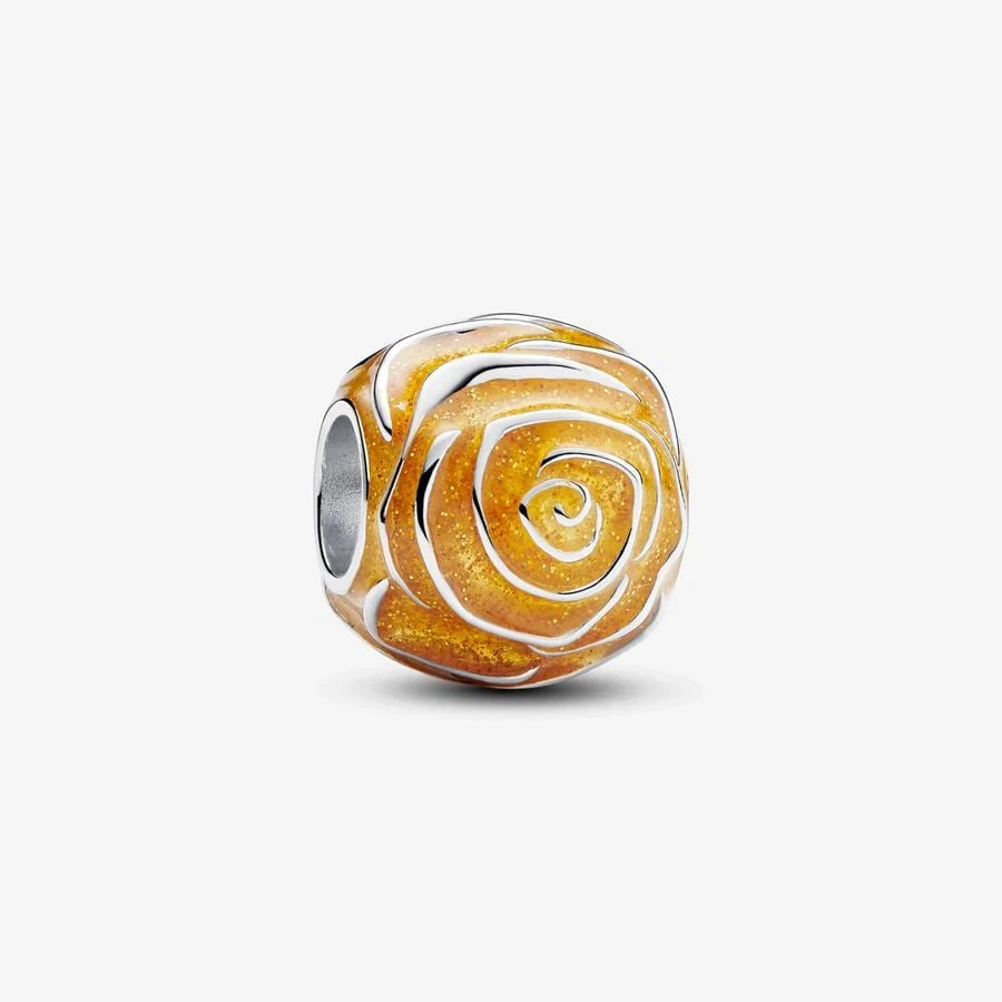 Pandora Charm Rosa Gialla