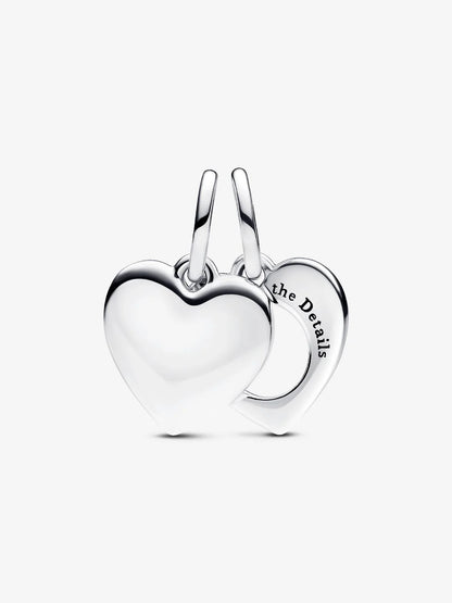 Pandora Charm Cuore con Lente di Ingrandimento da Incidere