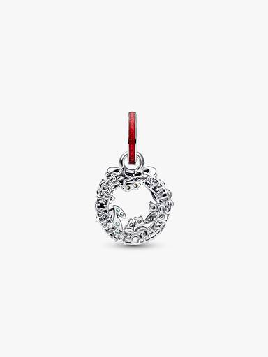 Pandora Charm Pendente Doppio Ghirlanda di Natale