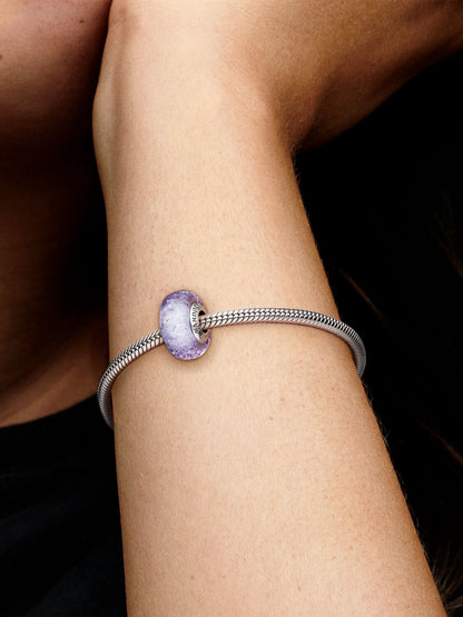Pandora Charm Vetro di Murano Lavanda