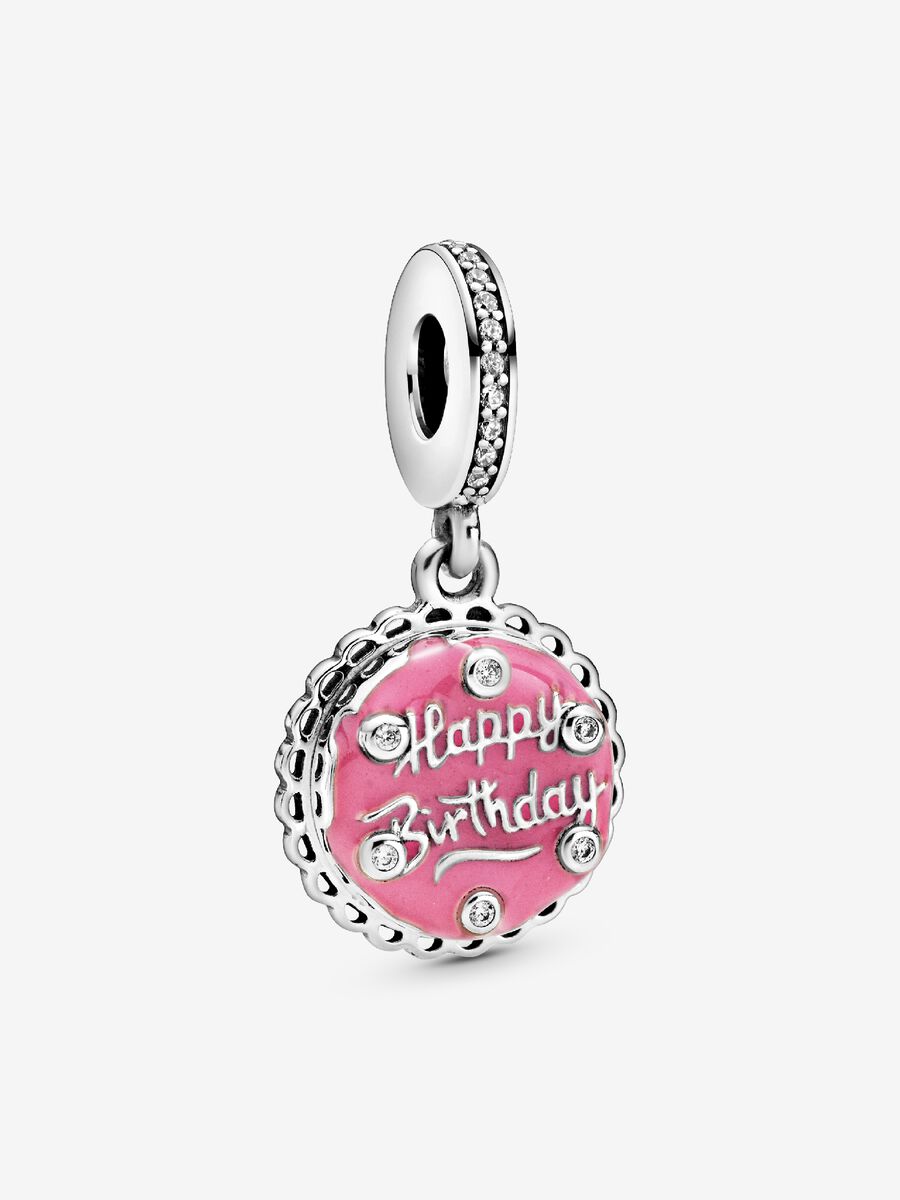 Pandora Charm Pendente Torta di Compleanno Rosa