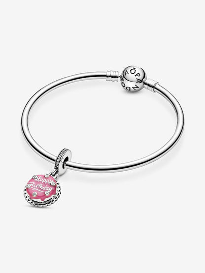 Pandora Charm Pendente Torta di Compleanno Rosa