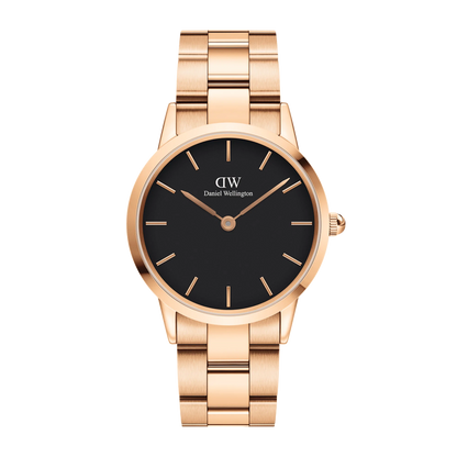 Daniel Wellington Orologio Iconic Link Black Rose Gold