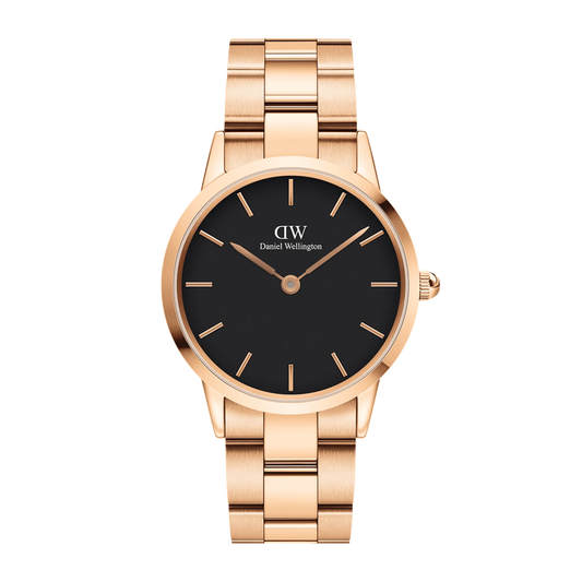 Daniel Wellington Orologio Iconic Link Black Rose Gold