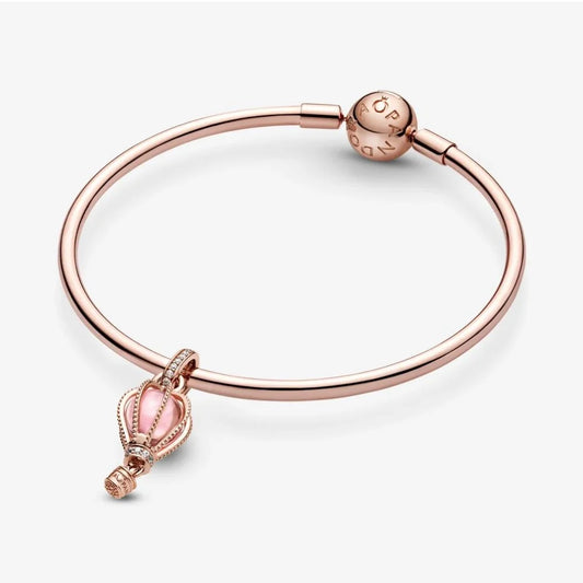 Pandora Charm Pendente Mongolfiera Rosa Scintillante