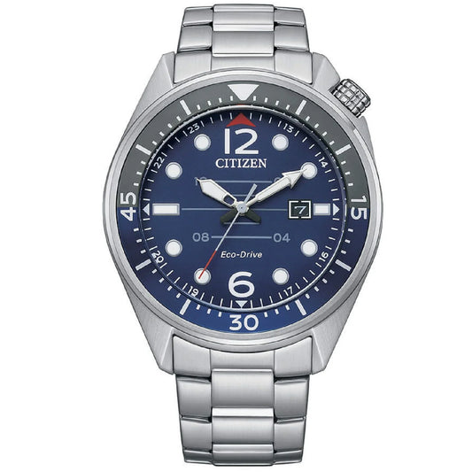 Citizen Orologio Uomo Eco Drive Seaplane Blu AW1716-83L