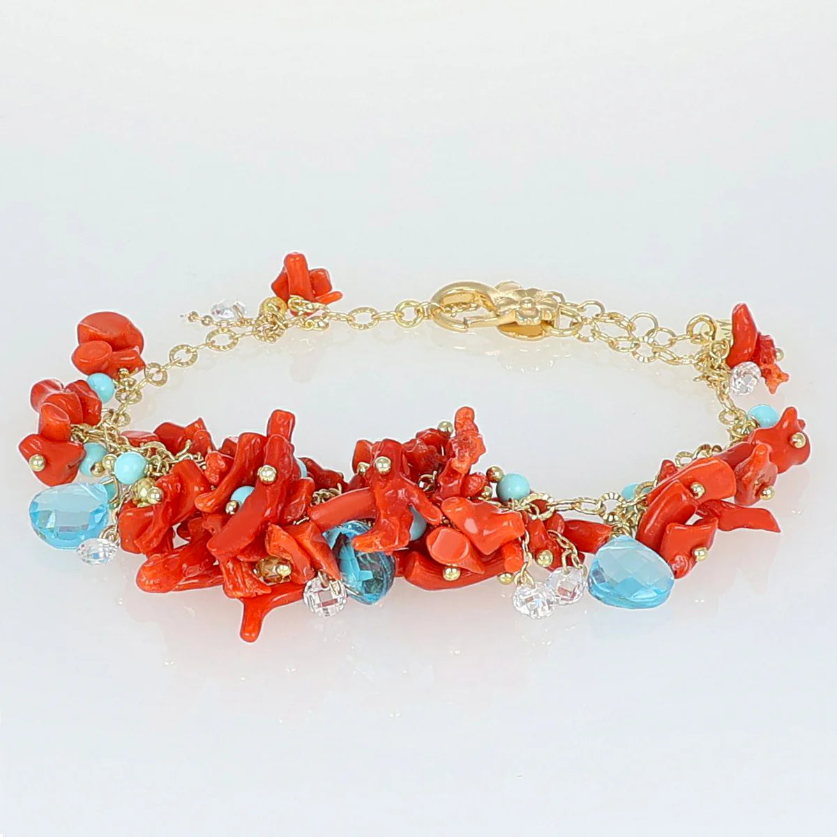 NIVY Bracciale con Rami di Corallo